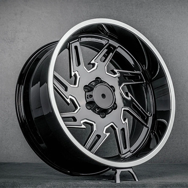 유광 블랙 오프로드 단조 휠(광택 립 포함)